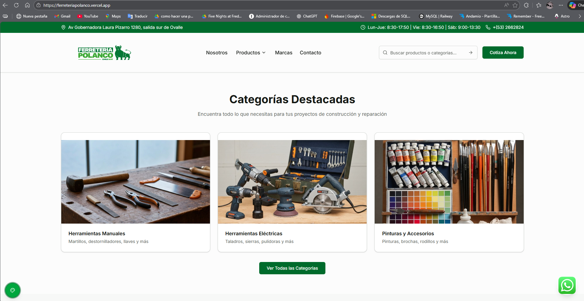 Vista 2 del proyecto Ferretería Polanco