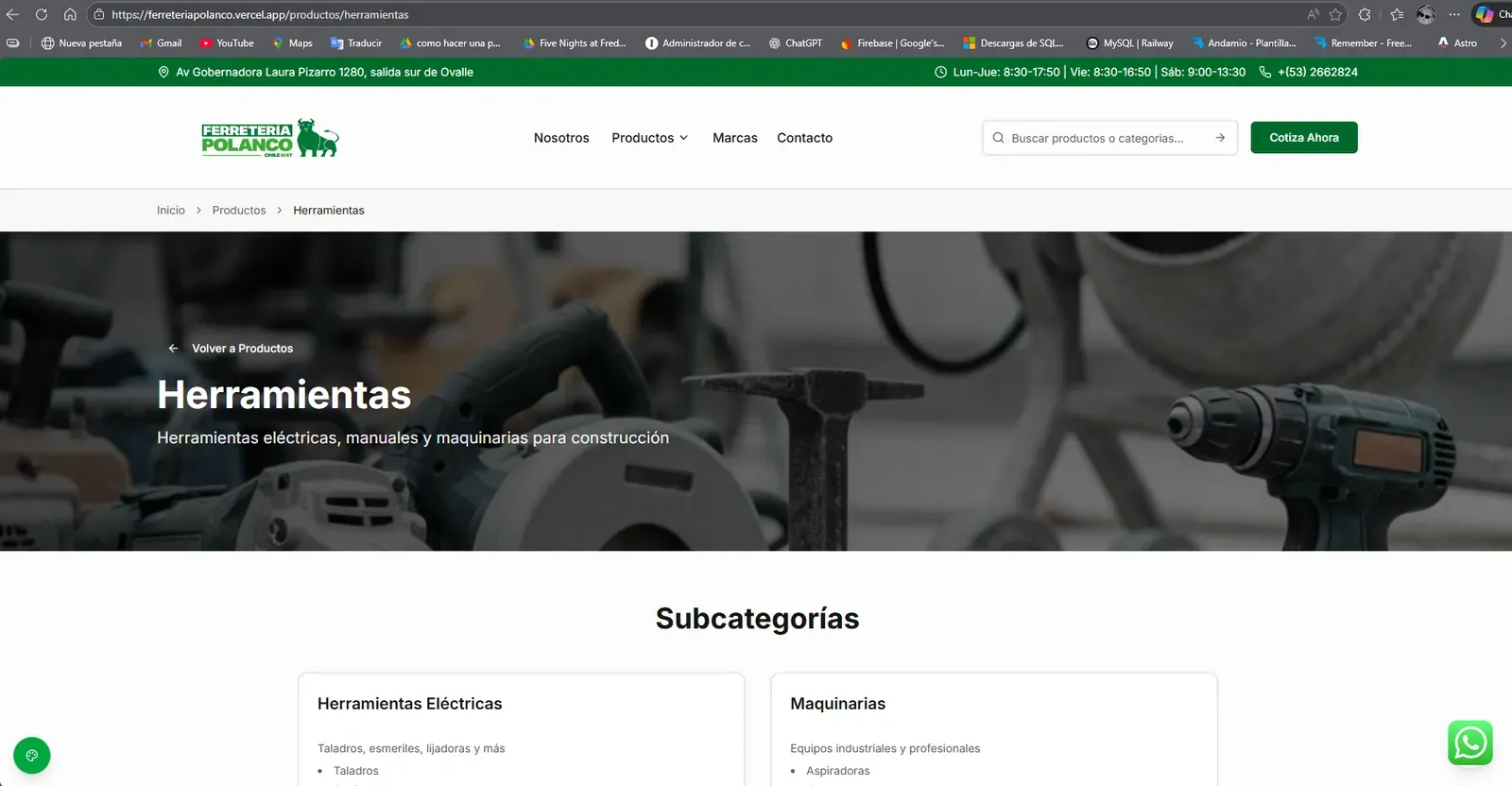 Vista 4 del proyecto Ferretería Polanco