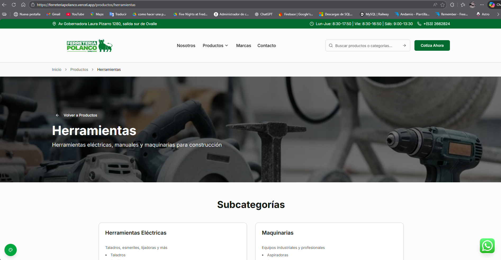 Vista 4 del proyecto Ferretería Polanco