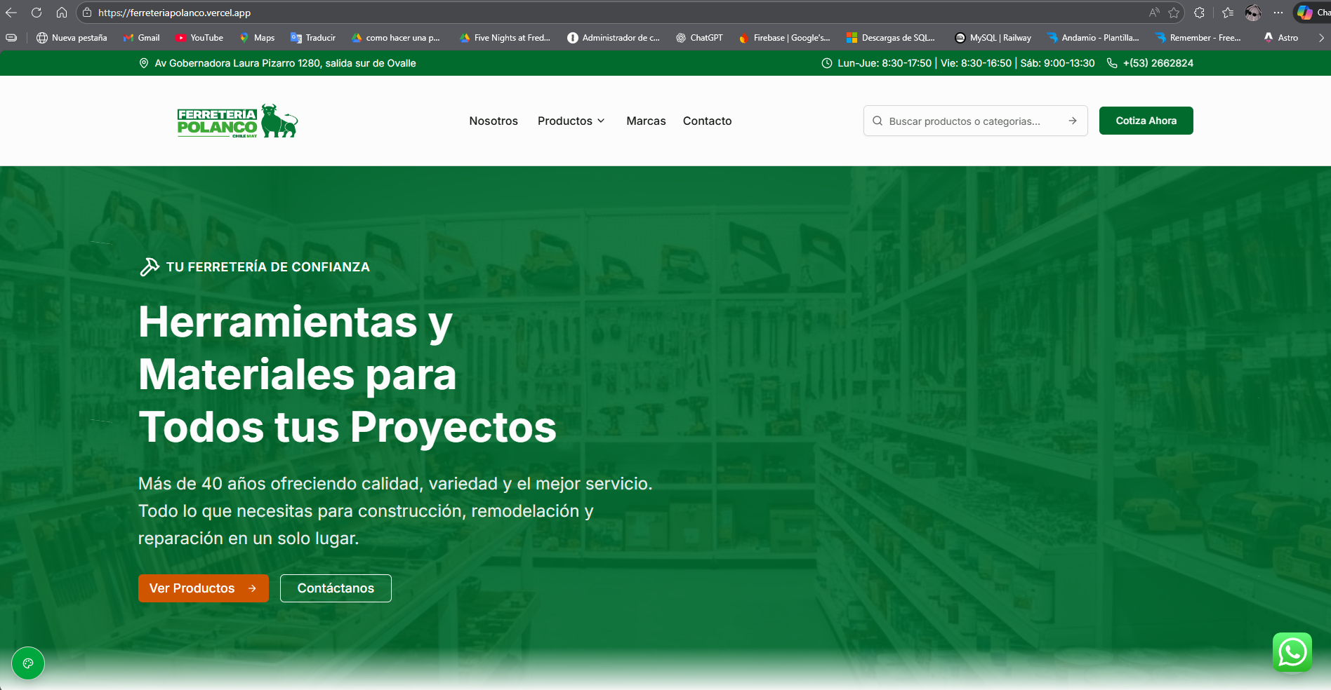 Vista 1 del proyecto Ferretería Polanco