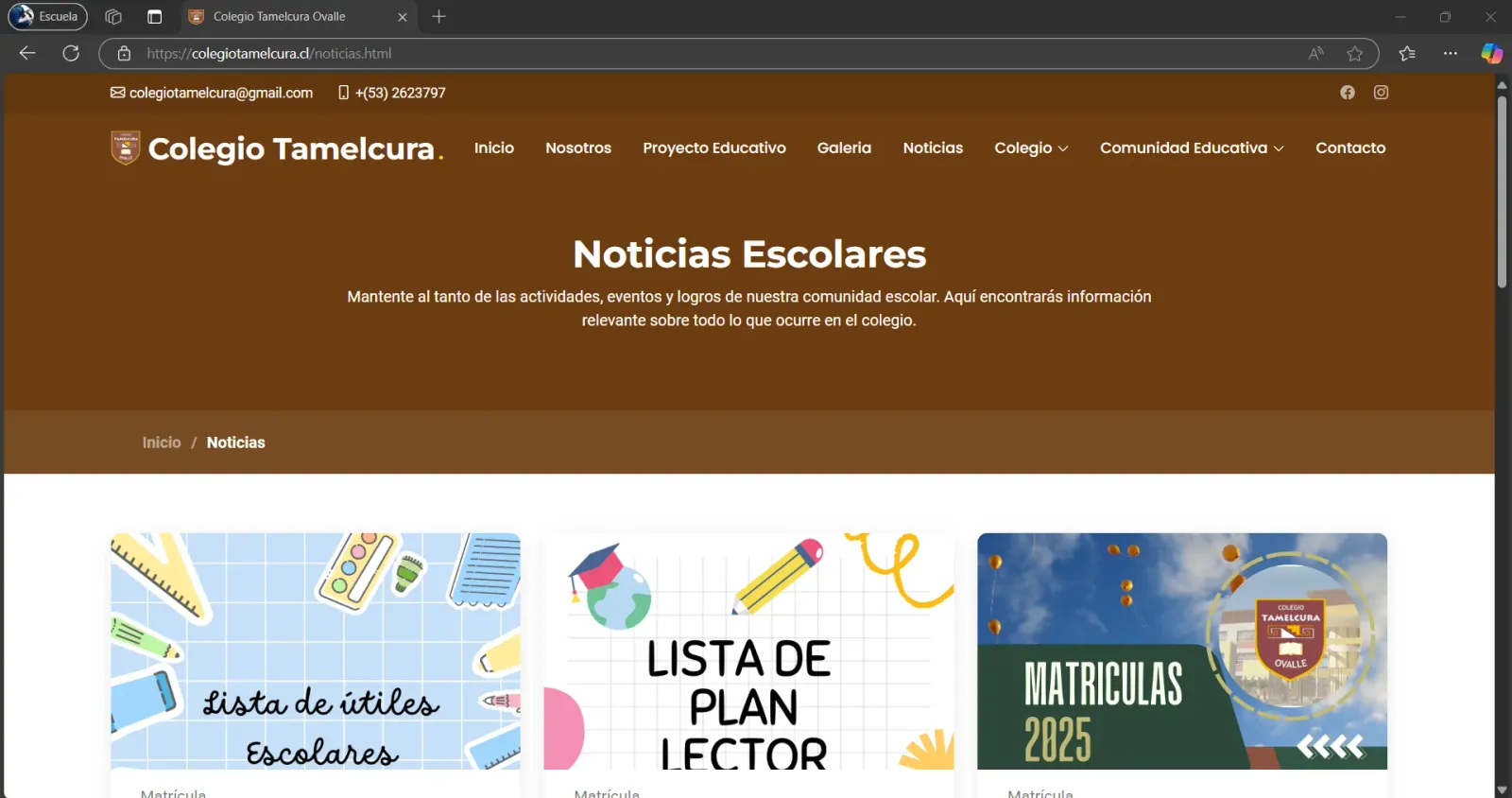 Vista 2 del proyecto Colegio Tamelcura