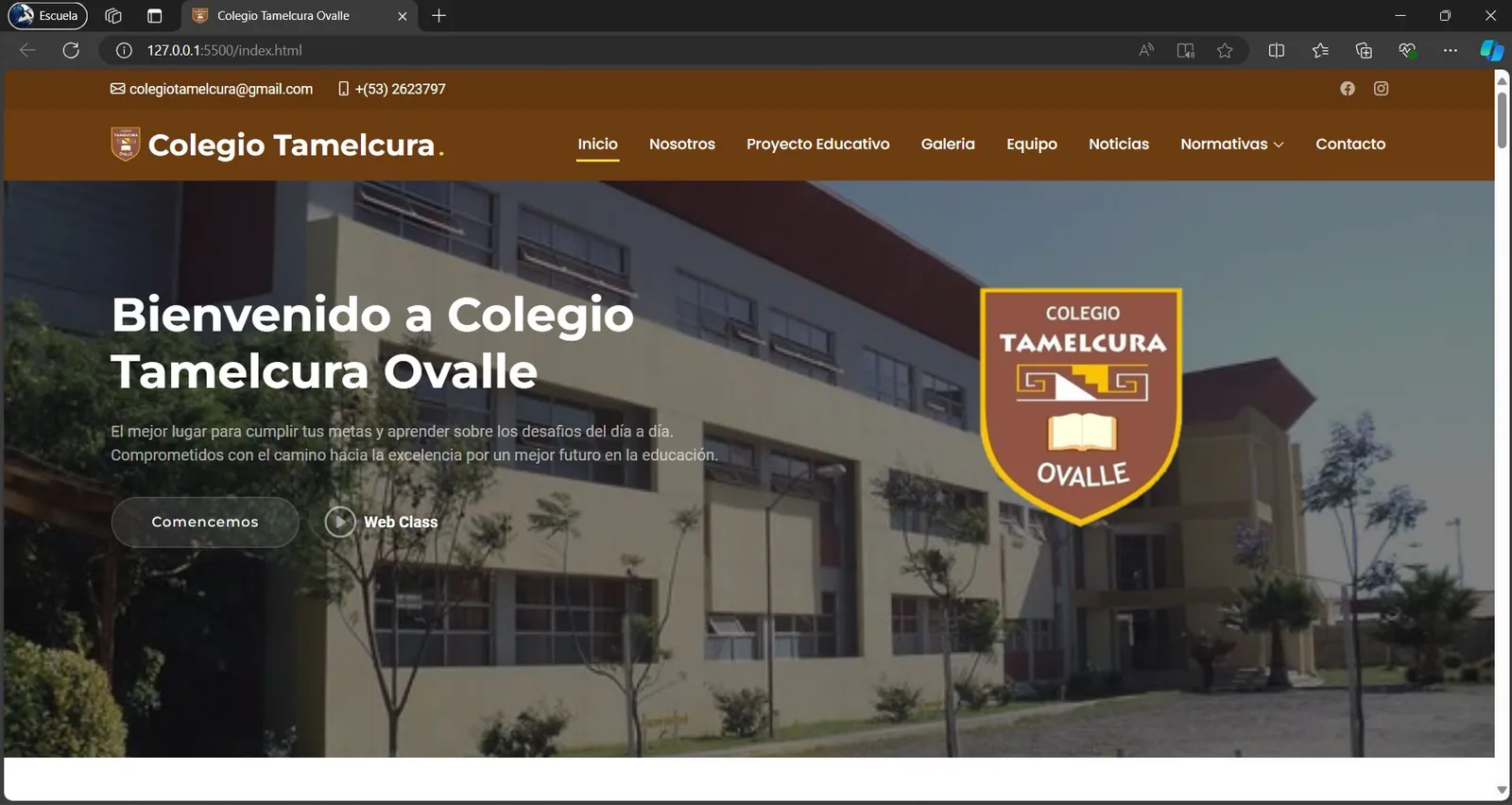 Vista 1 del proyecto Colegio Tamelcura