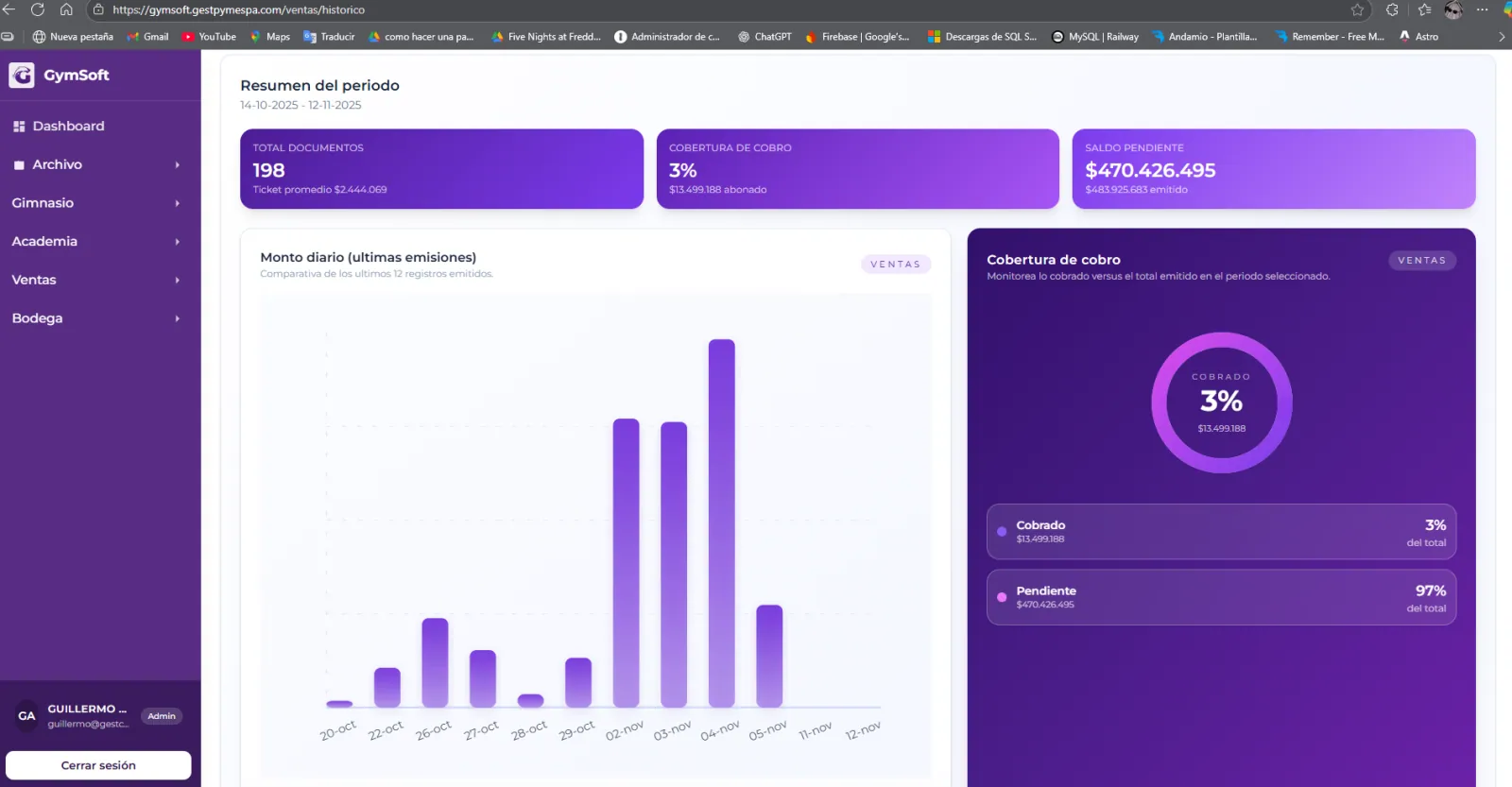 Vista 3 del proyecto GymSoft